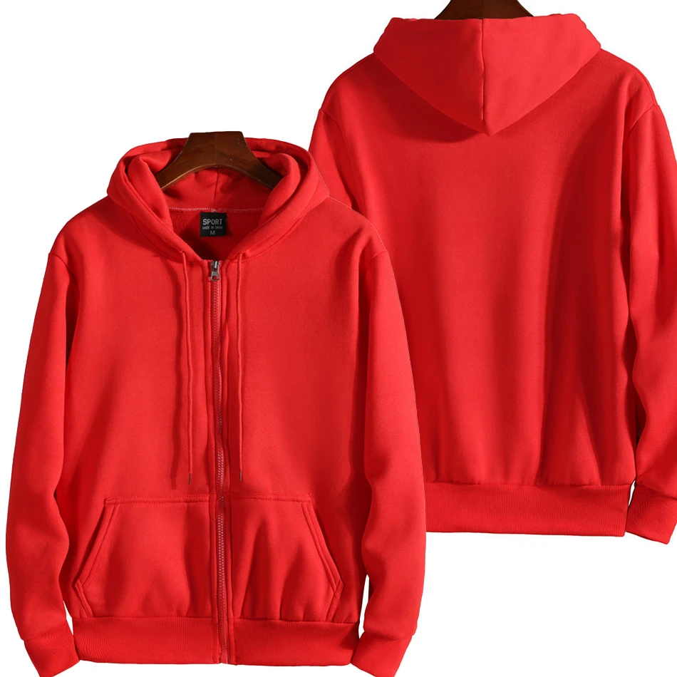 2025 New Fashion Zipper Hoodies Women/Men Fashion Long Sleeve Hooded Sweatshirt Casual Autumn Winter Sportwear Solid Clothes thumbnail 4