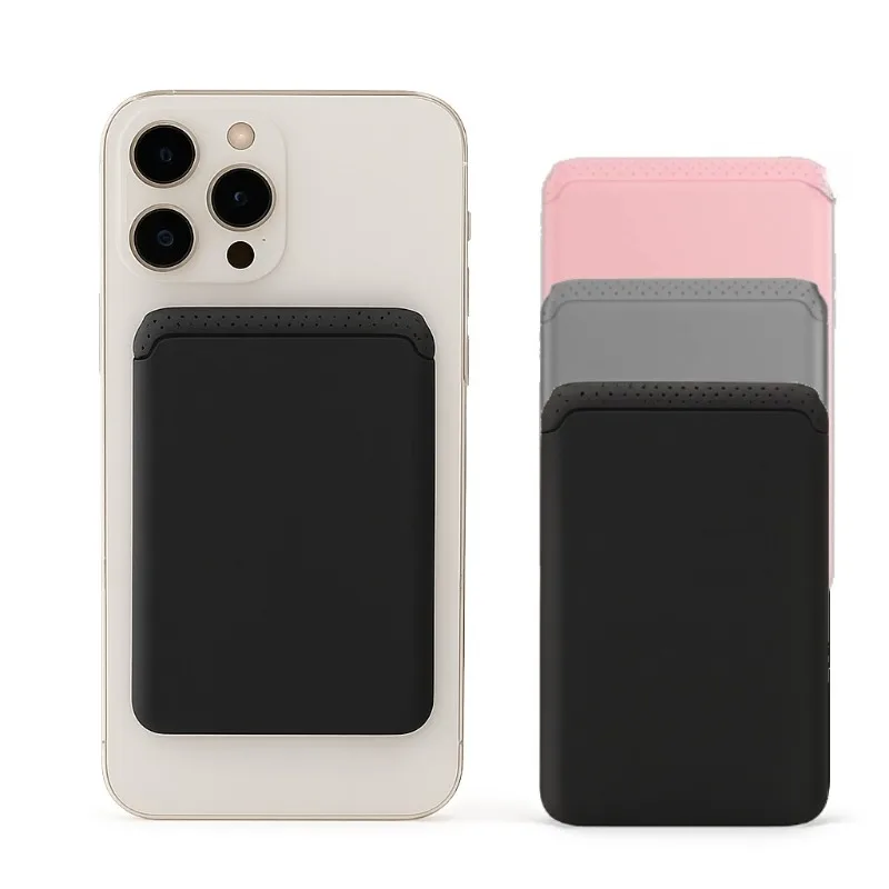 Phone Holder Sticker Credit Card Holder 3M Adhesive Soft Silicone Mobile Phone Wallet Compatible for iPhone Android Samsung