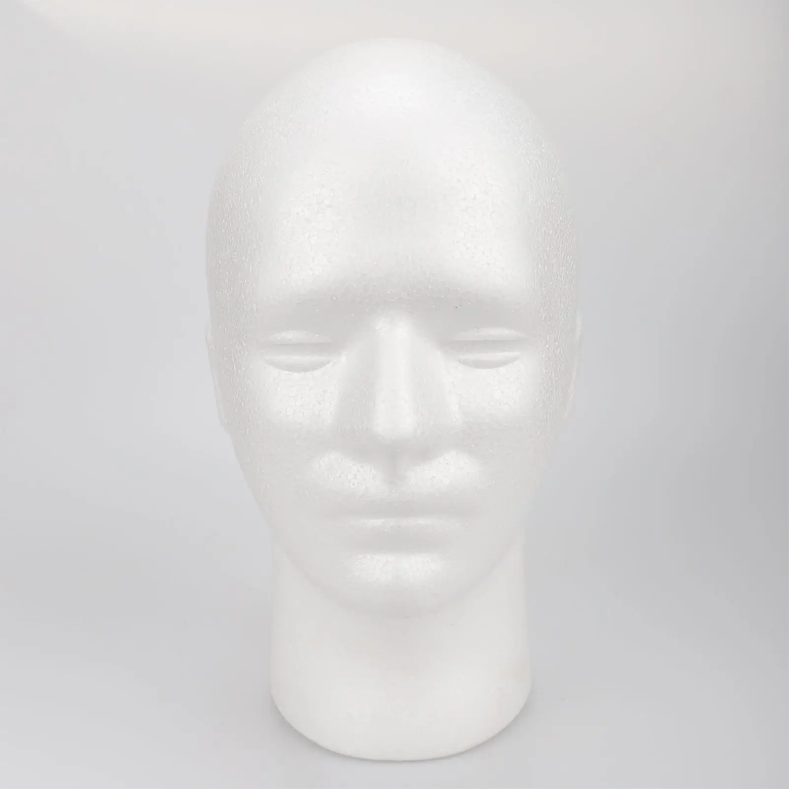 Male Mannequin Head Round Base Lightweight Foam Wigs Head Model and Display Hair, Hats and Hairpieces for Glasses Headset Wigs thumbnail 4