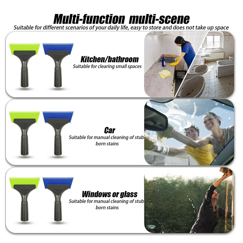 1/3 Pcs Small Squeegee for Car Window Cleaning 5 Inch Window Tint Squeegee with Non Slip Handle Silicone Wiper Tinting Tools thumbnail 6