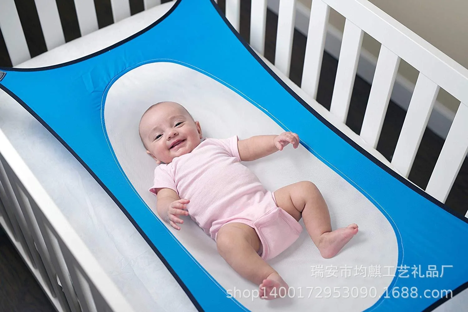 Baby Hammock Removable Breathable Baby Sleep Hammock European American Family Baby Crib Newborn Baby Hammock Swing bed thumbnail 4