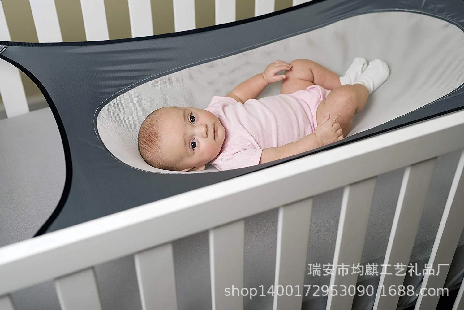 Baby Hammock Removable Breathable Baby Sleep Hammock European American Family Baby Crib Newborn Baby Hammock Swing bed thumbnail 5