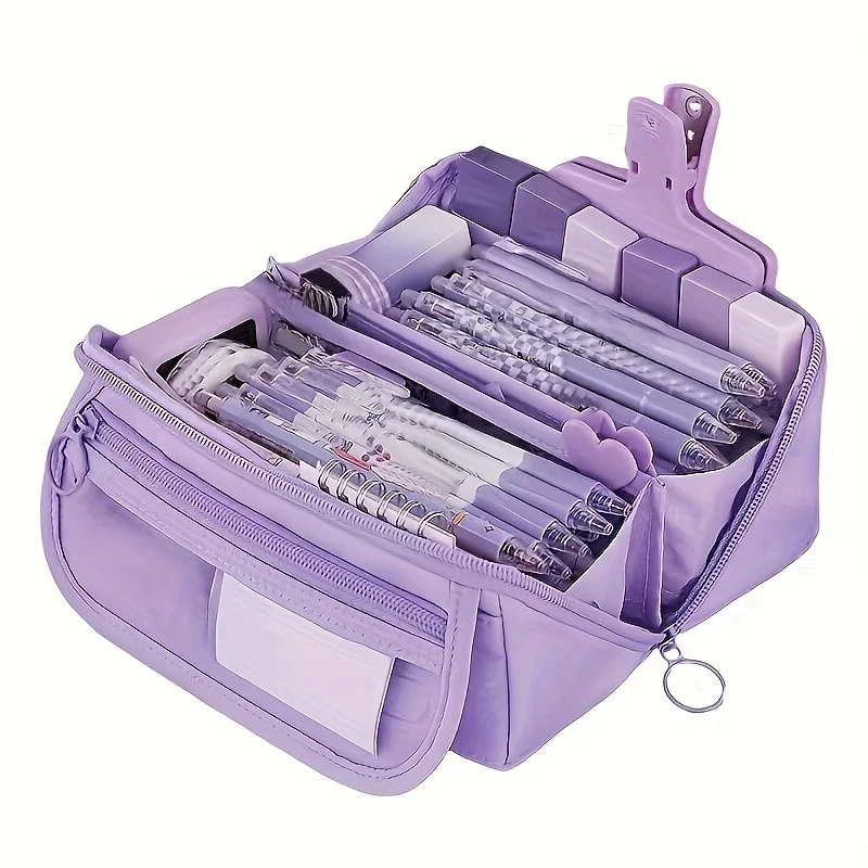 Large-capacity Pencil Case, Multi-functional Desktop Finishing Storage Stationery Box, Suitable for Boys Girls for Study Work thumbnail 6