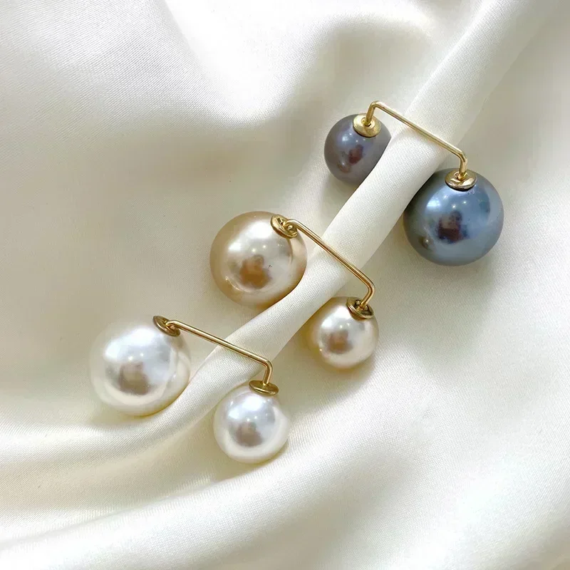 Double Pearl Brooch Pins Anti-fade Exquisite Elegant Brooches for Women Sweater Cardigan Clip Coat Summer Dress Jewelry thumbnail 6