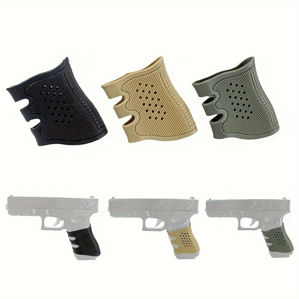 Tactical Pistol Rubber Grip Anti Slip Glove for Gl*ck G17/19/20/21/22/23/31/32 Reduce Recoil Grip Glove Hunting Accessories