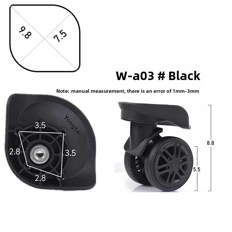 Luggage Replacement Wheels Travel Suitcase Casters Bag Wheels Suitcase Repair Casters Luggage Rolling Wheels Suitcase Feet