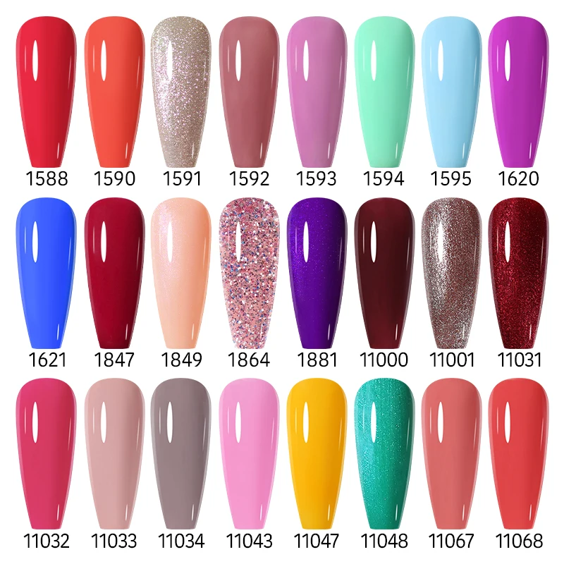 Clou Beaute HEMA TPO FREE UV Gel Nail Polish Varnis Semi Permanent High Pigment Pretty Sugar Color Nail Gel Nail Art Supplies thumbnail 6