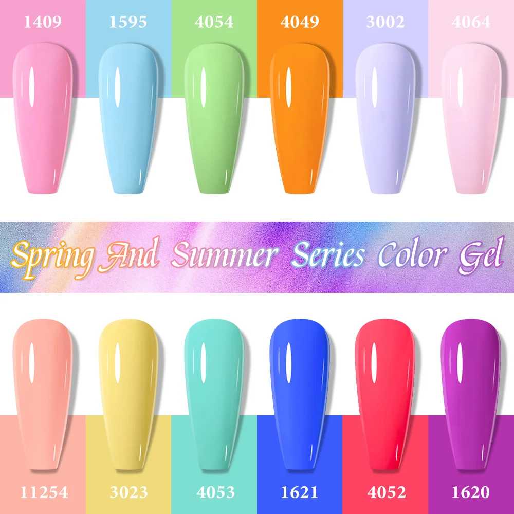 Clou Beaute HEMA TPO FREE UV Gel Nail Polish Varnis Semi Permanent High Pigment Pretty Sugar Color Nail Gel Nail Art Supplies thumbnail 3
