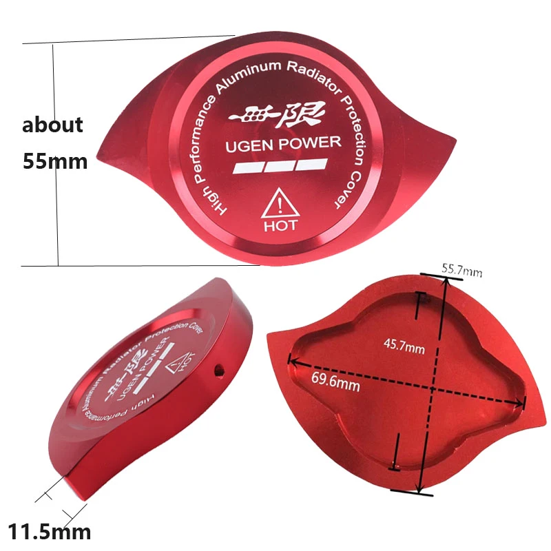 High performance Car Radiator Caps Replacement Radiator Universal Aluminum Tanks Covers Auto Modification Accessories with logo thumbnail 5