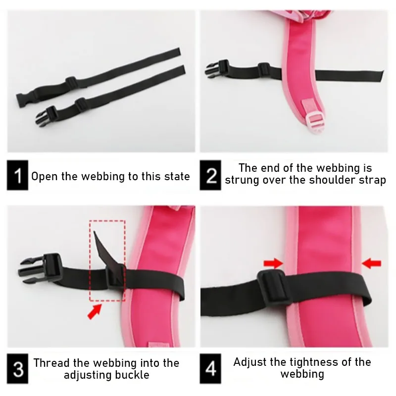 Backpack Chest Bag Strap Harness Outdoor Tactical Bags Straps  Adjustable Shoulder Strap for Bag Accessories for Backpack BDK02 thumbnail 5