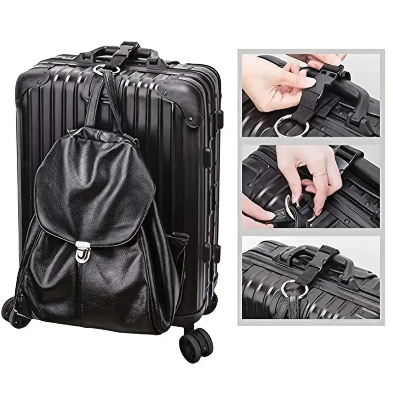 Travel Luggage Fixed Strap Backpack External Strap with Release Buckle Portable Strap Luggage Belt Jacket Holder BDK01 thumbnail 3