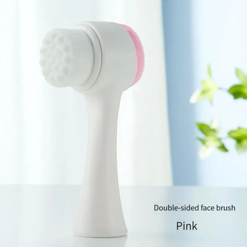 CNK wholesale 3D Bilateral Cleanser Brush Facial Soft Manual Massage Silicone Facial Bristles Silicone Double Sided Face Brush thumbnail 6