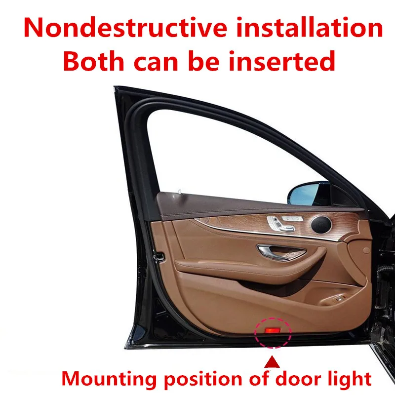 For S-Class W220 SL-Class R230 CL-Class W215 LED Car Courtesy Door Logo Welcome Light Projector Laser Ghost Shadow Lamp thumbnail 2