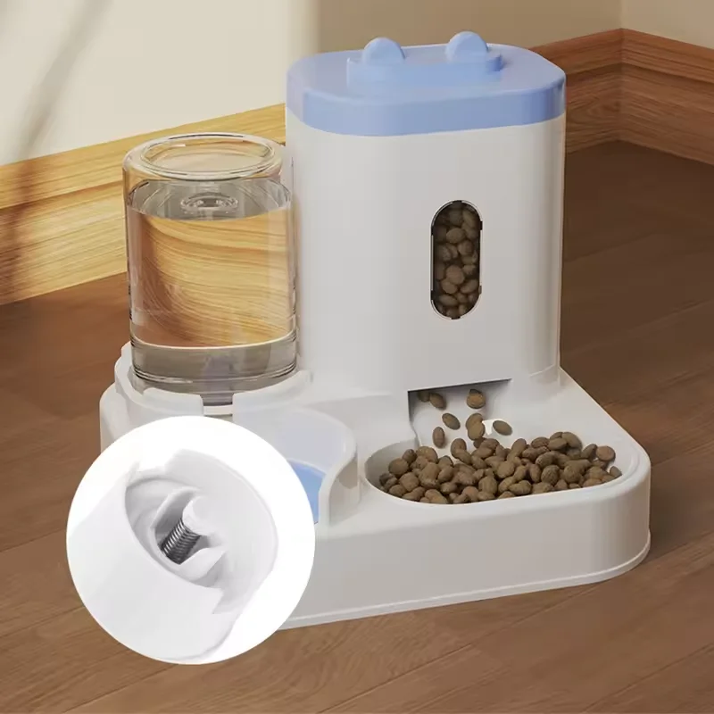 Pet large-capacity feeder integrated automatic water dispenser cat food bowl dog feeding bowl cat bowl dog bowl pet supplies thumbnail 3