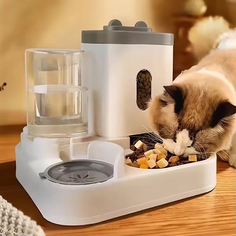 Pet large-capacity feeder integrated automatic water dispenser cat food bowl dog feeding bowl cat bowl dog bowl pet supplies thumbnail 6