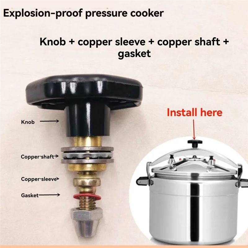 A66T-Universal Pressure Cooker Maintenance Replacement Knob 26-30Cm Cooking Pot Accessories Kit thumbnail 5