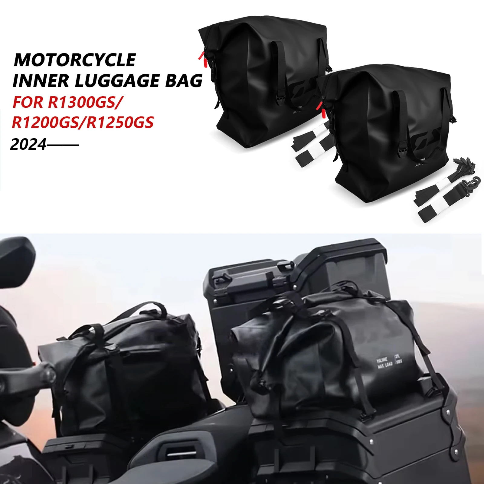 For R1300GS Adventure R1200GS ADV R1250GS ADV 2024 2025New Waterproof Luggage Box Inner Bags motorcycle Aluminium Case Liner Bag