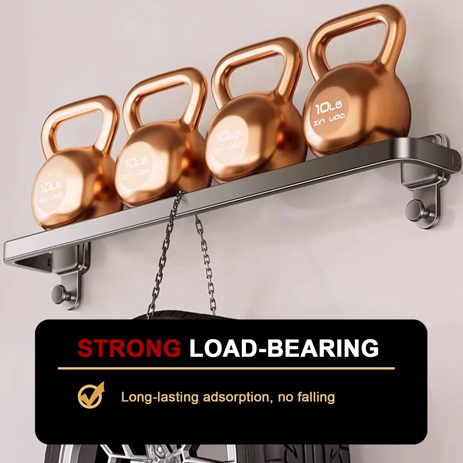 Suction Cup Folding Bathroom Hand Towel Rack Holder Wall Mount No Drill 30/40/50cm Towel Bar Apartment Space Saving thumbnail 5