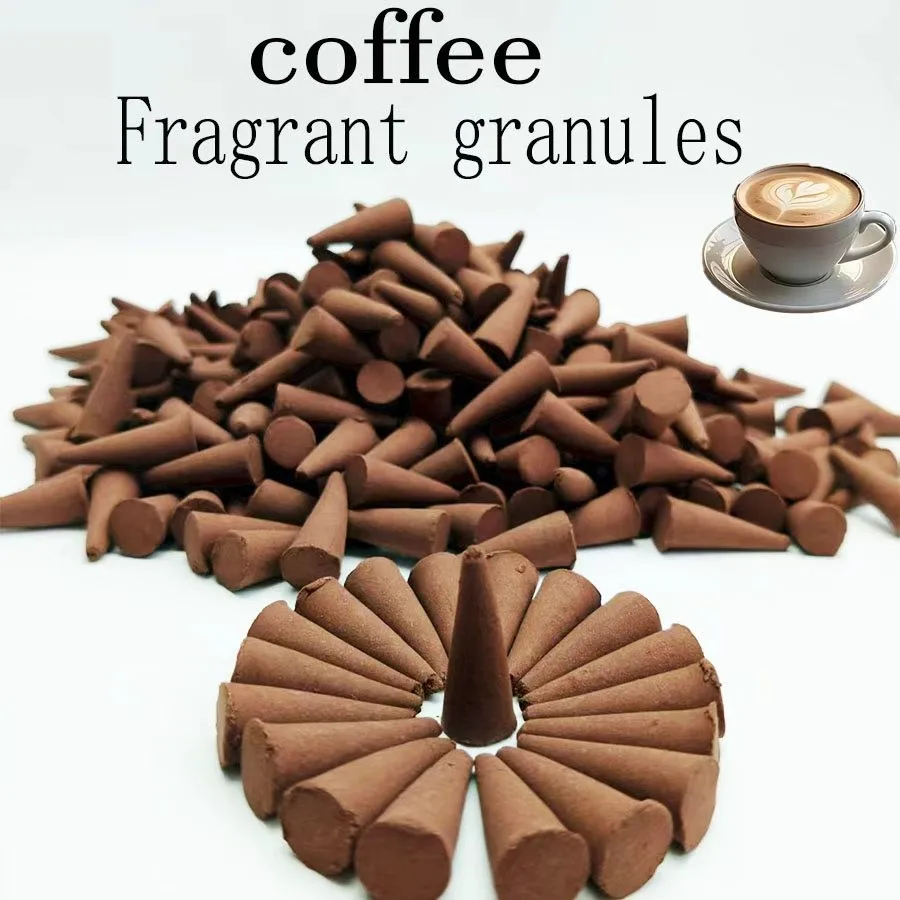36/218/399/62pcs coffee flavored incense cones, suitable for home and yoga, meditation