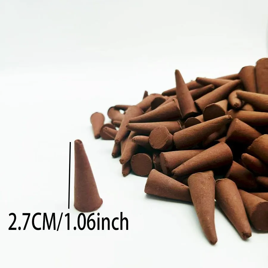 36/218/399/62pcs coffee flavored incense cones, suitable for home and yoga, meditation thumbnail 4