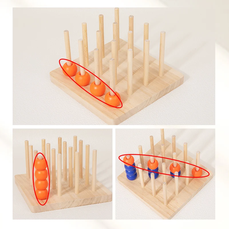 Wooden Memory Chess Board Color Memory Matching Brain Teasers Game Learning Activities Educational Montessori Toys for Kids Gift thumbnail 5