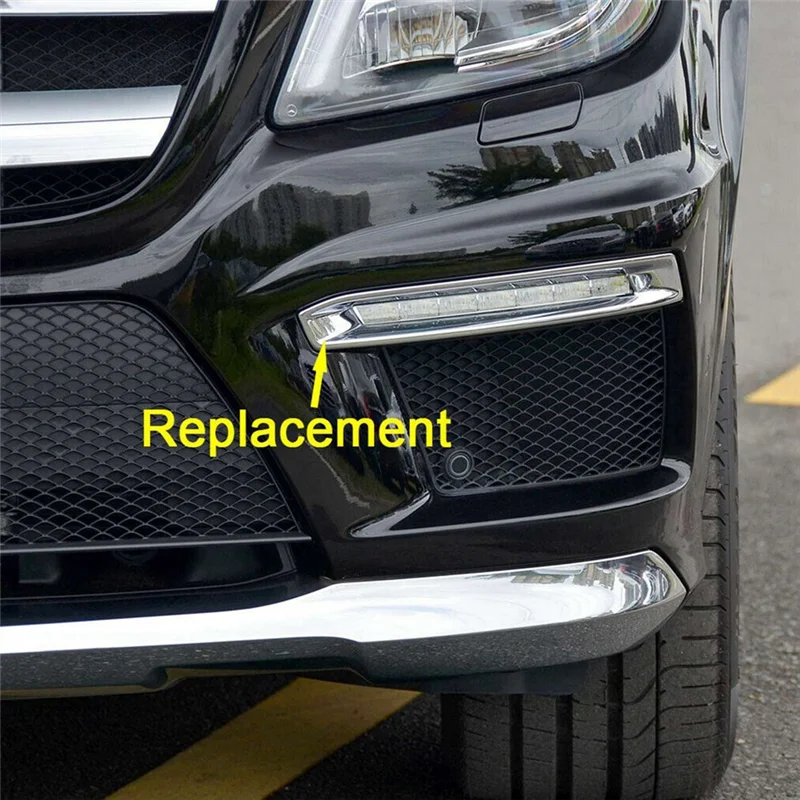 B04B-Fog Lamp Plating Frame Fog Lamp Frame Cover Accessories Component For Mercedes X166 GLS 1668851774 1668851874 thumbnail 3