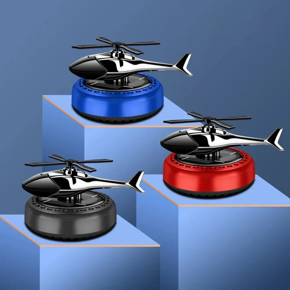 Helicopter Styling Solar Car air freshener Car Interior Decor Aromatherapy Car accessories Propeller rotary perfume diffuser thumbnail 2