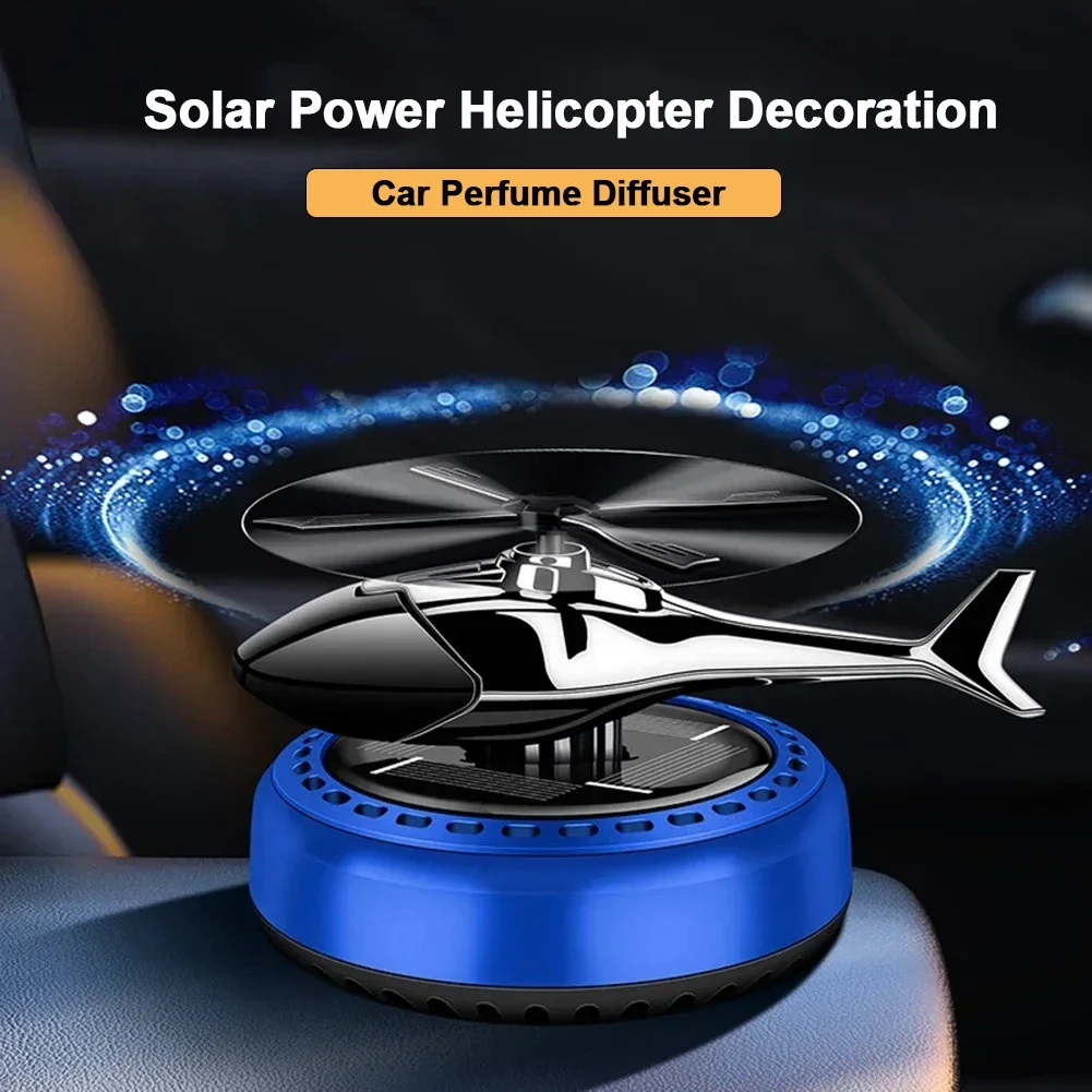 Helicopter Styling Solar Car air freshener Car Interior Decor Aromatherapy Car accessories Propeller rotary perfume diffuser thumbnail 3
