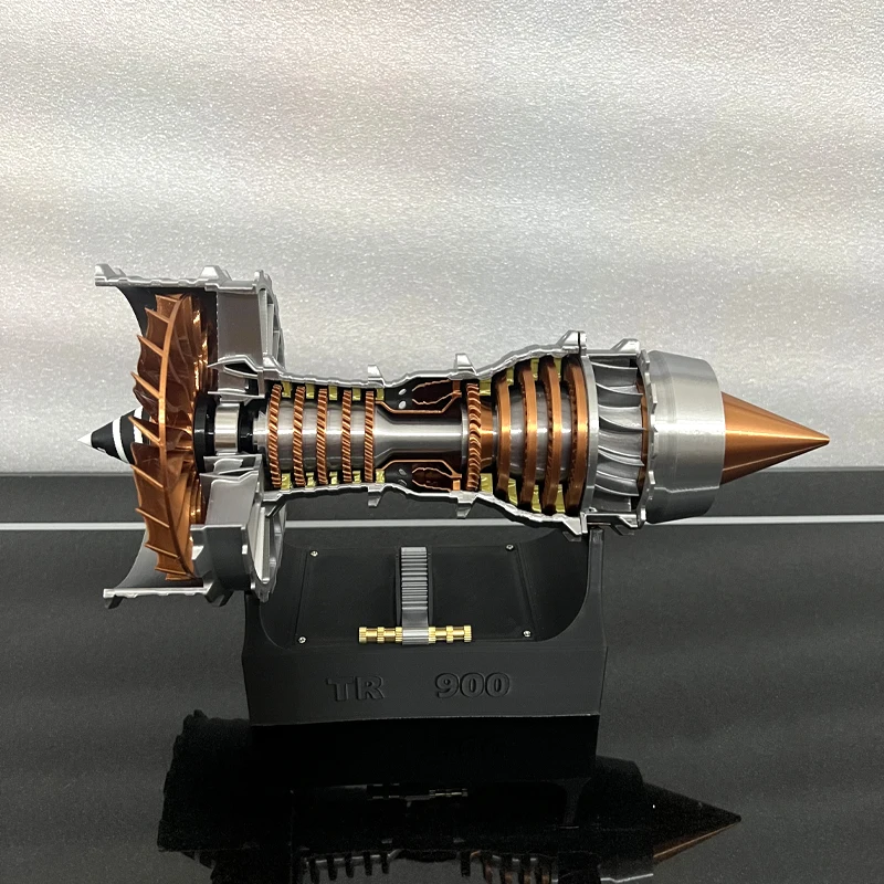 TR900 Aviation Turbofan Engine Model DIY Model Kit 27CM Electric Turbofan Engine Assembly Toy Kit thumbnail 4