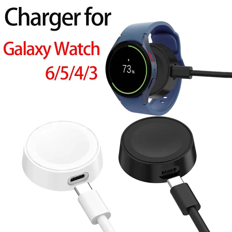 For Samsung Galaxy 8/7/6 Classic/Watch 5/5 Pro/4/3/Active/2USB Charger Smart Watch Accessories Fast Charger Replacement Charger