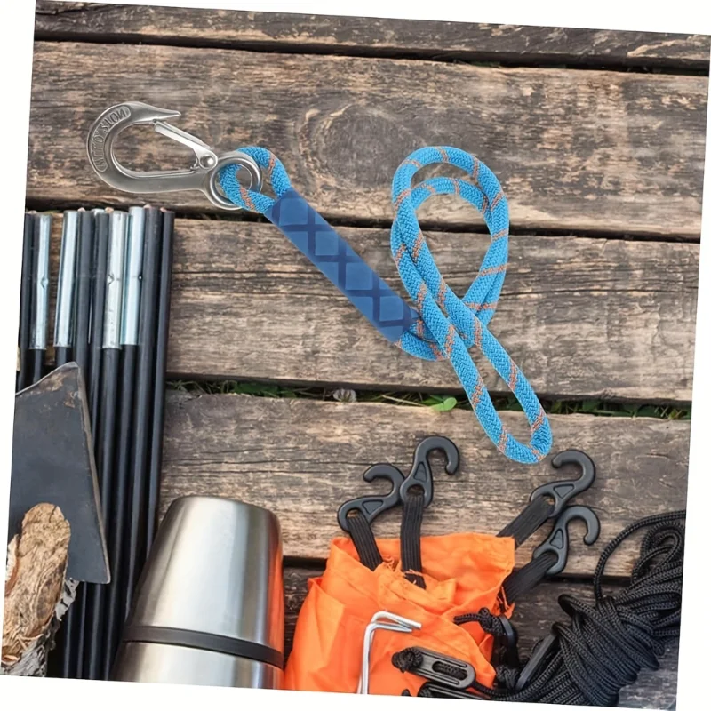 1pc Heavy-Duty Stainless Steel Swing Rope, Hammock Chair Connector Straps,Outdoor Yoga Suspension Ropes-Durable Nylon Material thumbnail 2