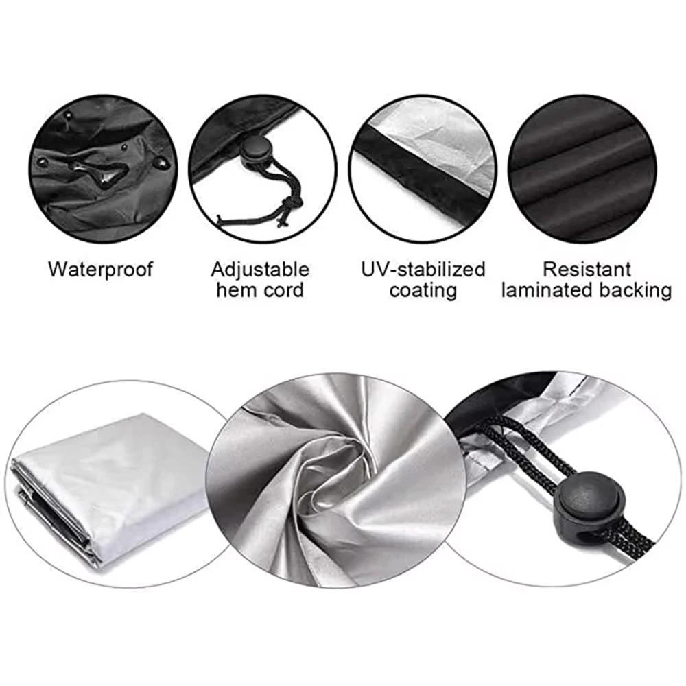 210D Heavy duty Waterproof Patio Furniture Cover Rectangular Garden Rain Snow Outdoor Cover for Sofa Table Chair Wind-Proof thumbnail 4