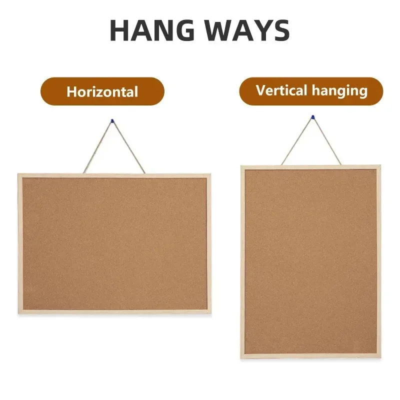Retro Cork Board Frame, Advertising Display Board, Single-sided Photo Wall, Suitable for Offices and Schools, Display Supplies thumbnail 3