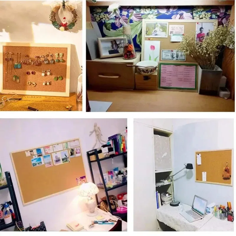 Retro Cork Board Frame, Advertising Display Board, Single-sided Photo Wall, Suitable for Offices and Schools, Display Supplies thumbnail 2