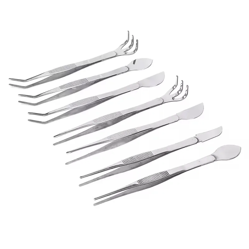 2-in-1  304 Stainless Steel Root Rake with Bonsai Tweezers with Ergonomical Handle Soil Farming Tool for Succulents Crafting thumbnail 6