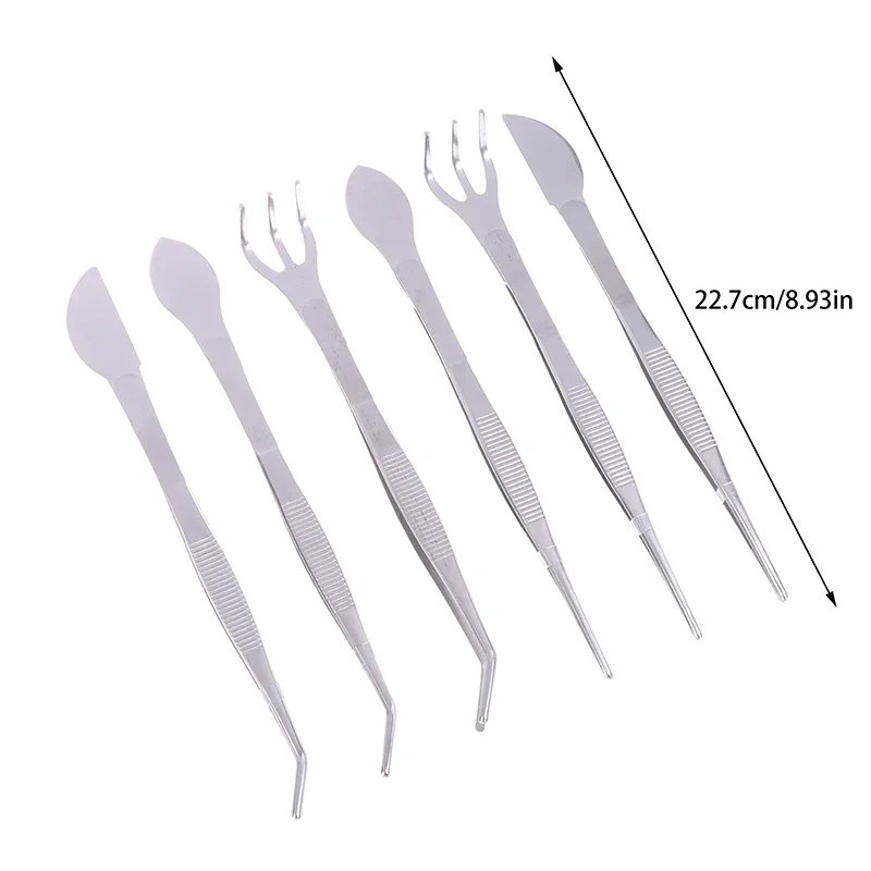 2-in-1  304 Stainless Steel Root Rake with Bonsai Tweezers with Ergonomical Handle Soil Farming Tool for Succulents Crafting thumbnail 5