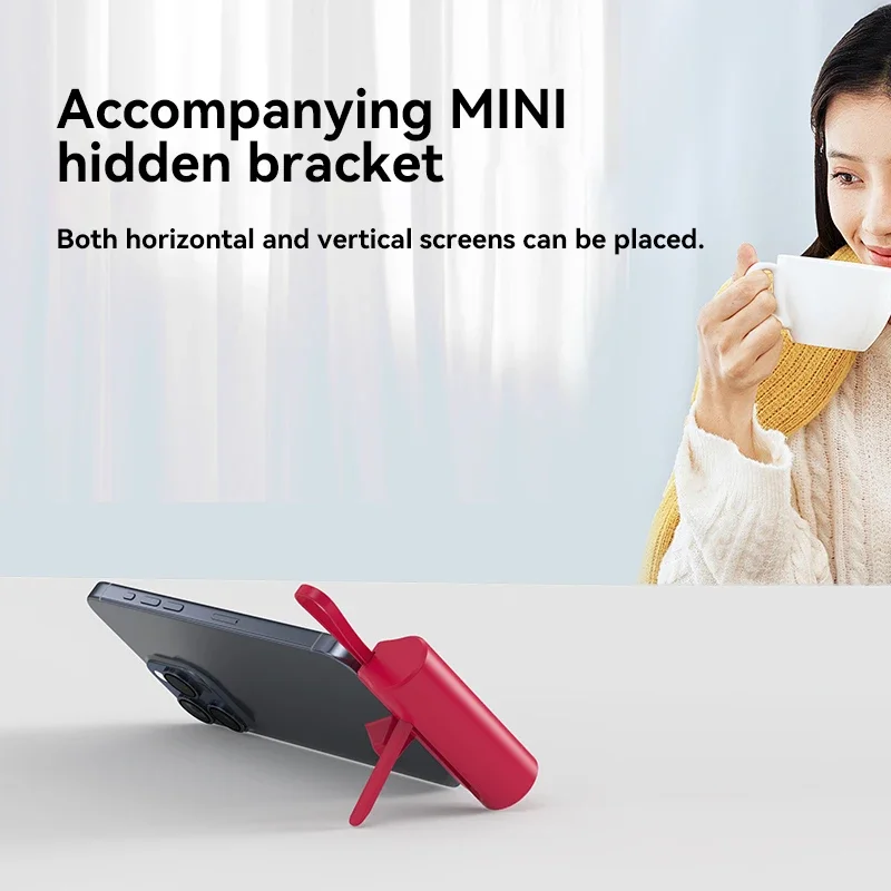 New 50000mah capsule mobile power mini built-in wire clip mobile power portable pocket external battery 2-in-1 for Xiaomi iPhone thumbnail 6