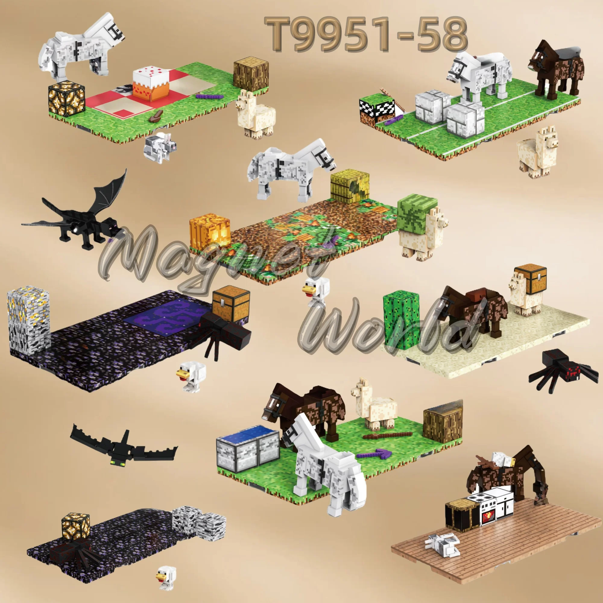 Building Blocks Zoo Magnetic World Series Educational Puzzle Toys for Boys & Girls Children's Playset gift thumbnail 3