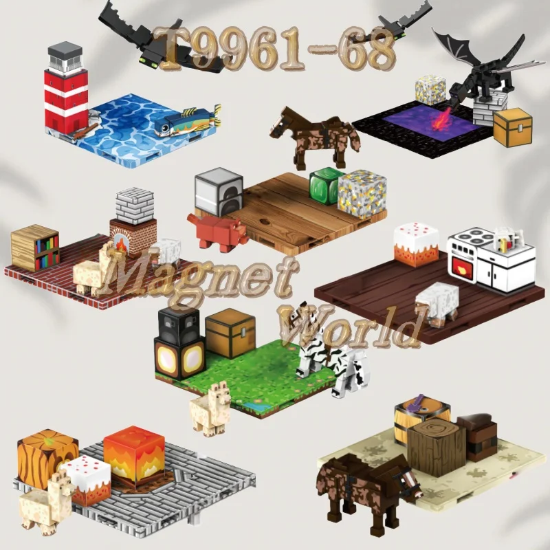 Building Blocks Zoo Magnetic World Series Educational Puzzle Toys for Boys & Girls Children's Playset gift thumbnail 5