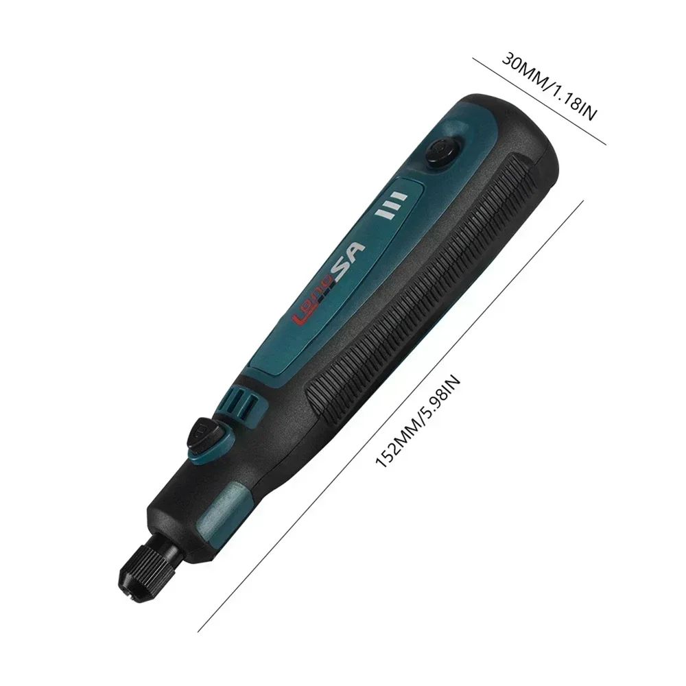 USB Cordless Rotary Tool Kit Woodworking Electric Drill Grinder Engraver Pen DIY For Jewelry Metal Glass Mini Wireless Drill thumbnail 6