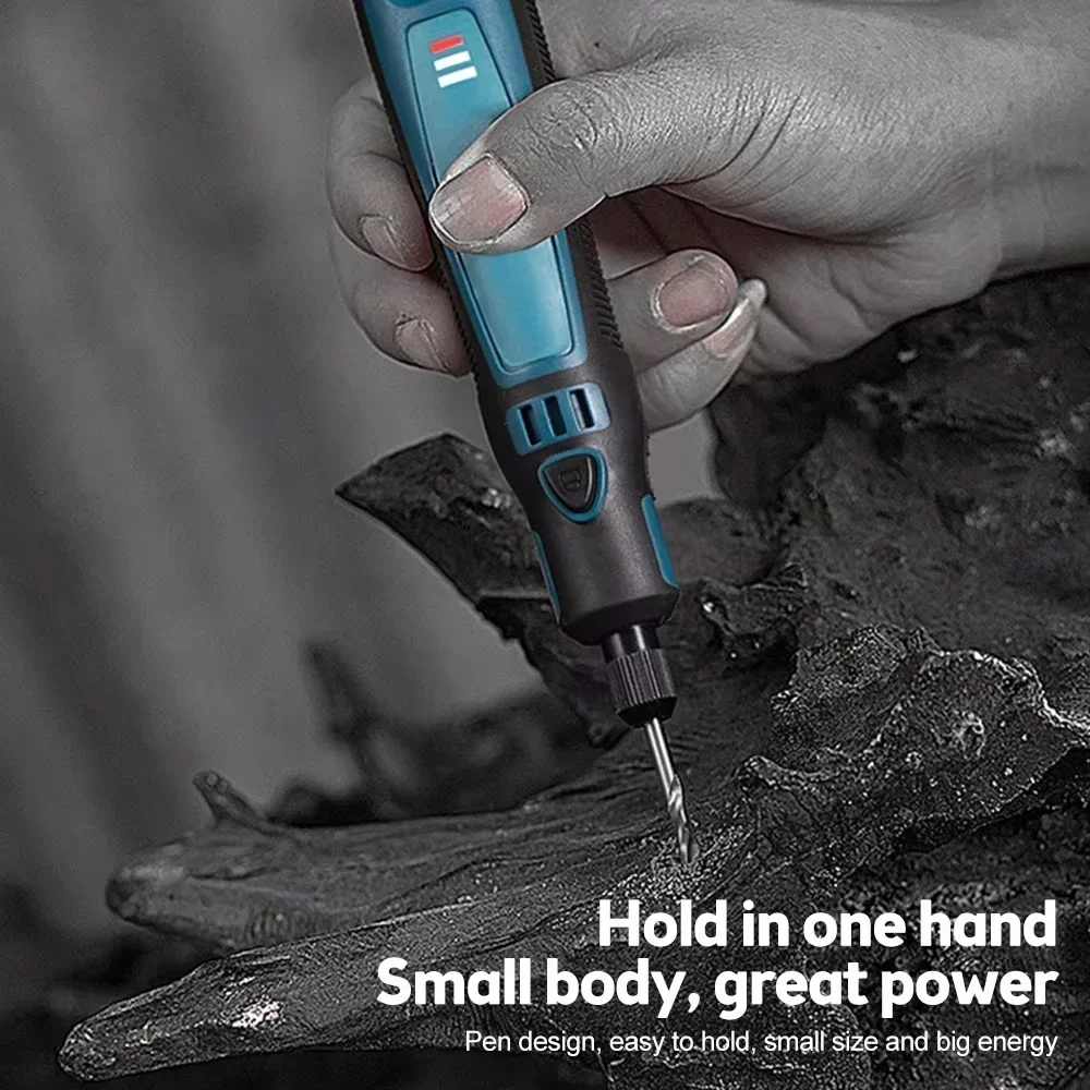 USB Cordless Rotary Tool Kit Woodworking Electric Drill Grinder Engraver Pen DIY For Jewelry Metal Glass Mini Wireless Drill thumbnail 5