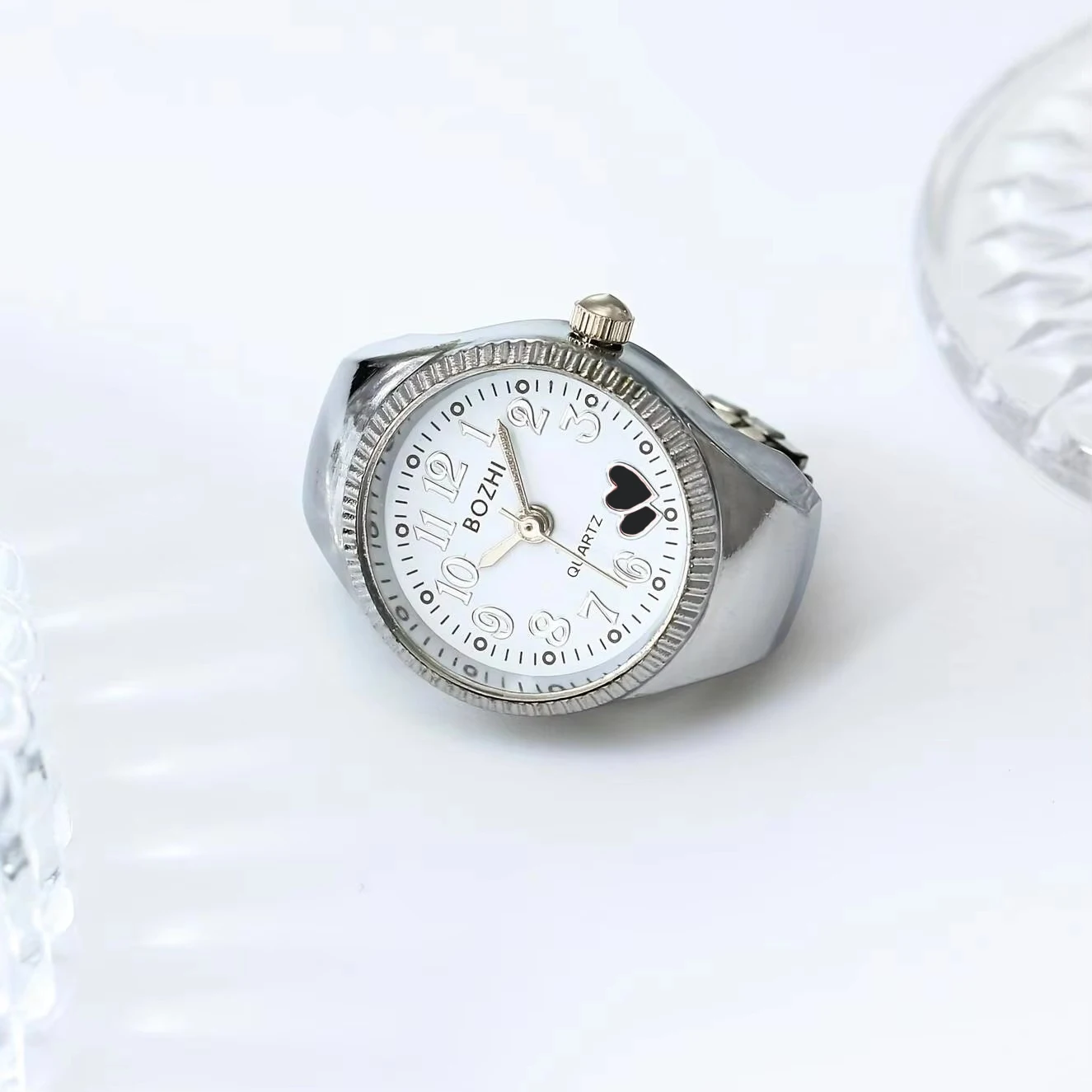 1pc Cool Fashion Watch Can See Time Gift Finger Watch Ring Ring Watch Finger Watch Mini Edition Personalized Pocket Watch thumbnail 5