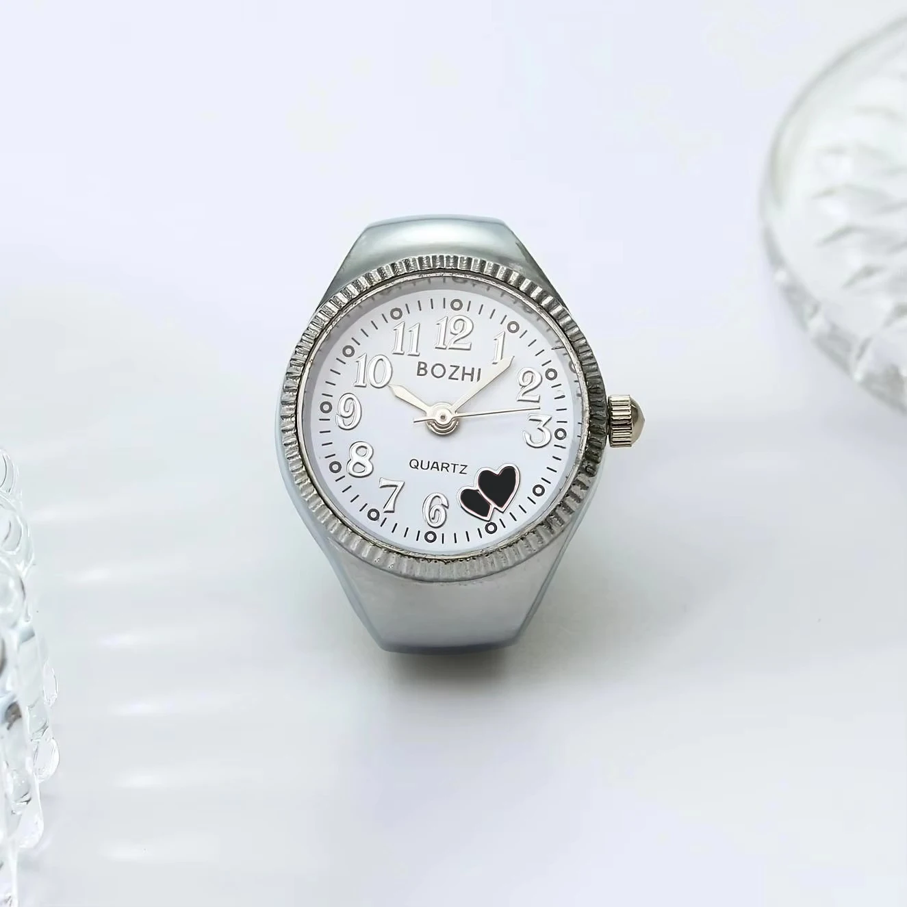 1pc Cool Fashion Watch Can See Time Gift Finger Watch Ring Ring Watch Finger Watch Mini Edition Personalized Pocket Watch thumbnail 3