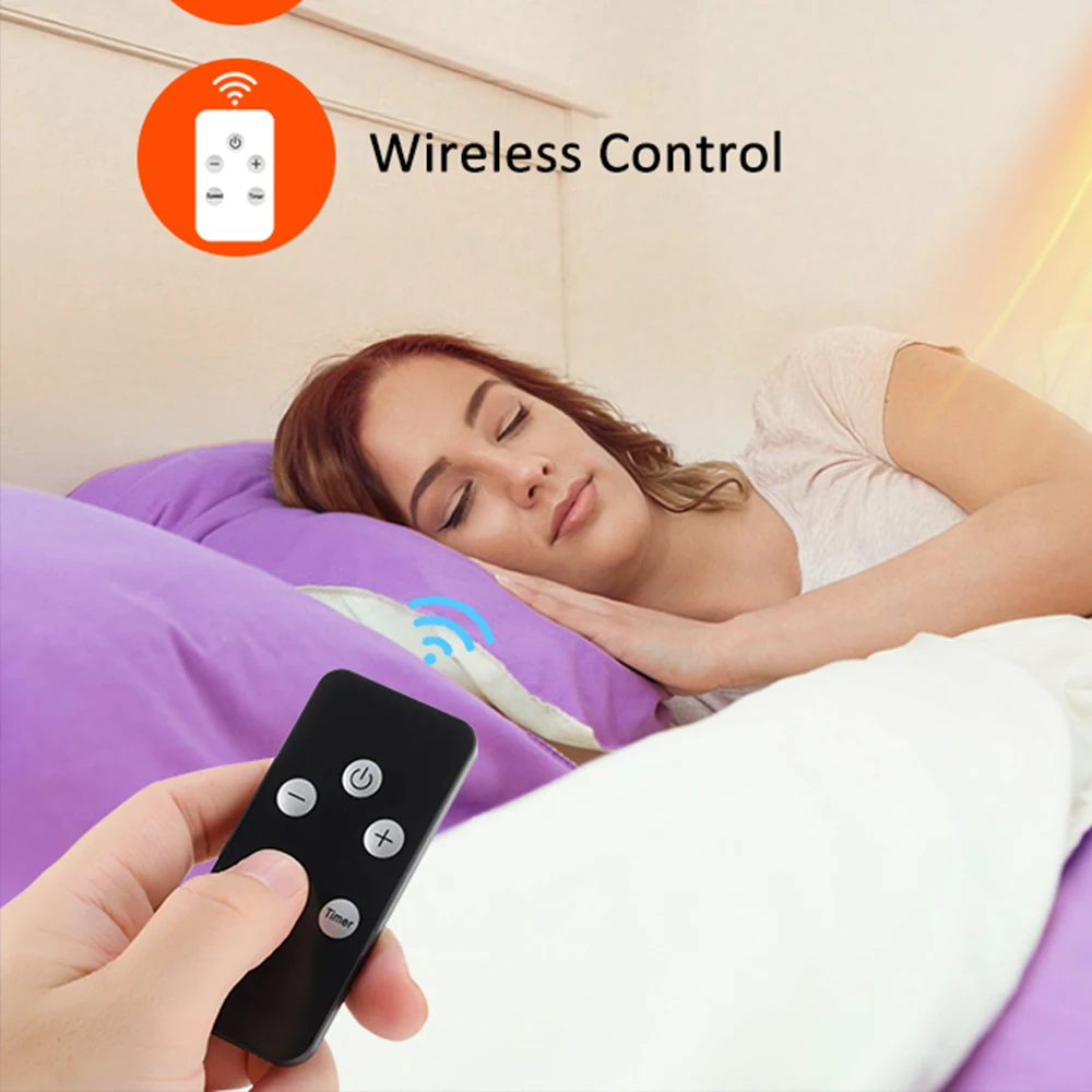 Portable Heater Electric Heater Plug in Wall Room Heater Home Appliance Heating Stove Mini Radiator Remote Warmer Machine 600W thumbnail 6