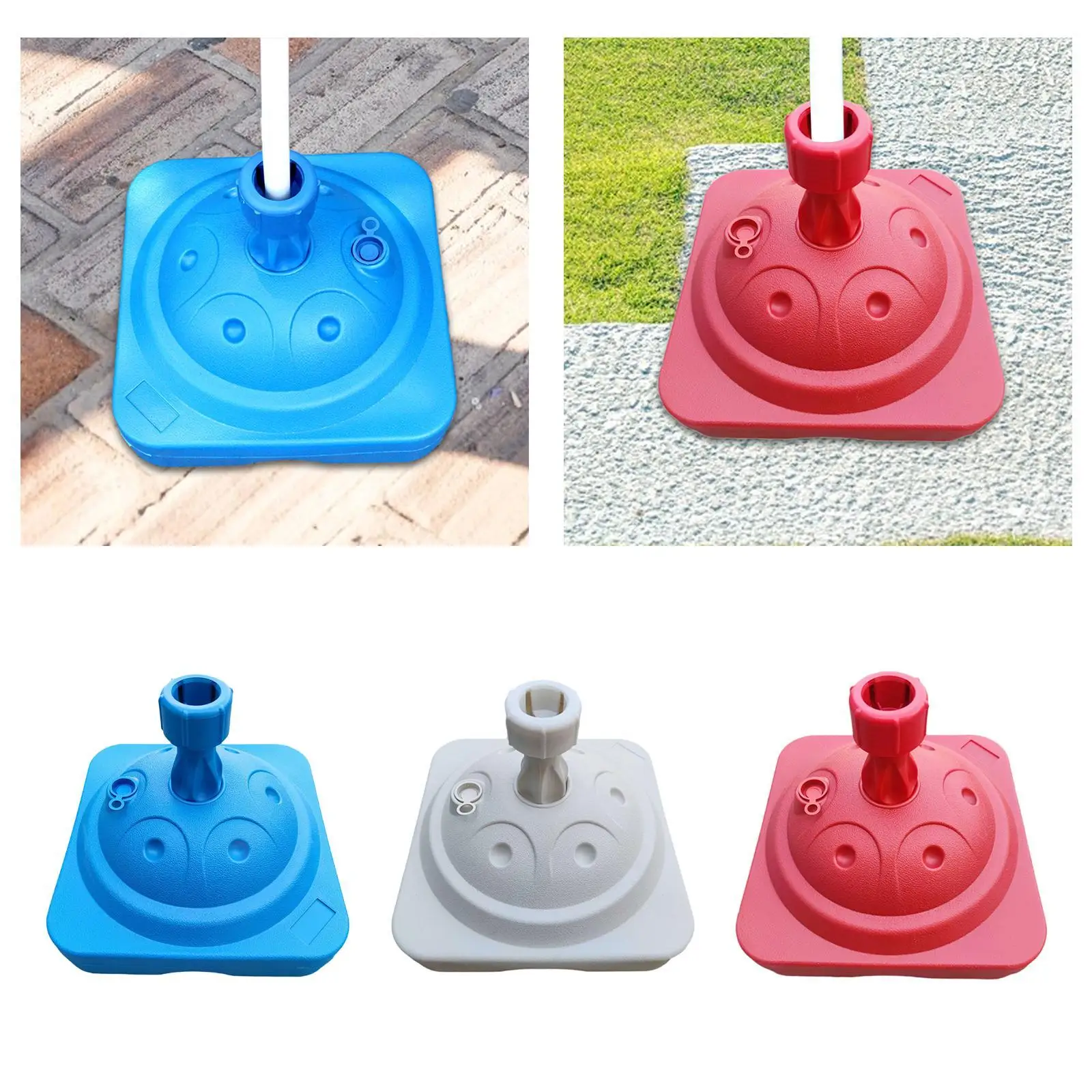 Parasol Stand Patio Umbrella Stand Parasol Replacement Square Stable Water thumbnail 4