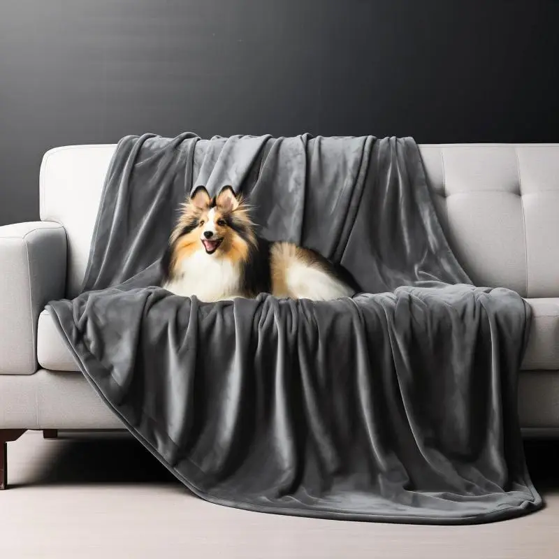 Waterproof Blanket for Bed Sofa Couch, Water Resistant Blanket，Reversible Leakproof Bed Cover for Adults Elderly Pets thumbnail 5