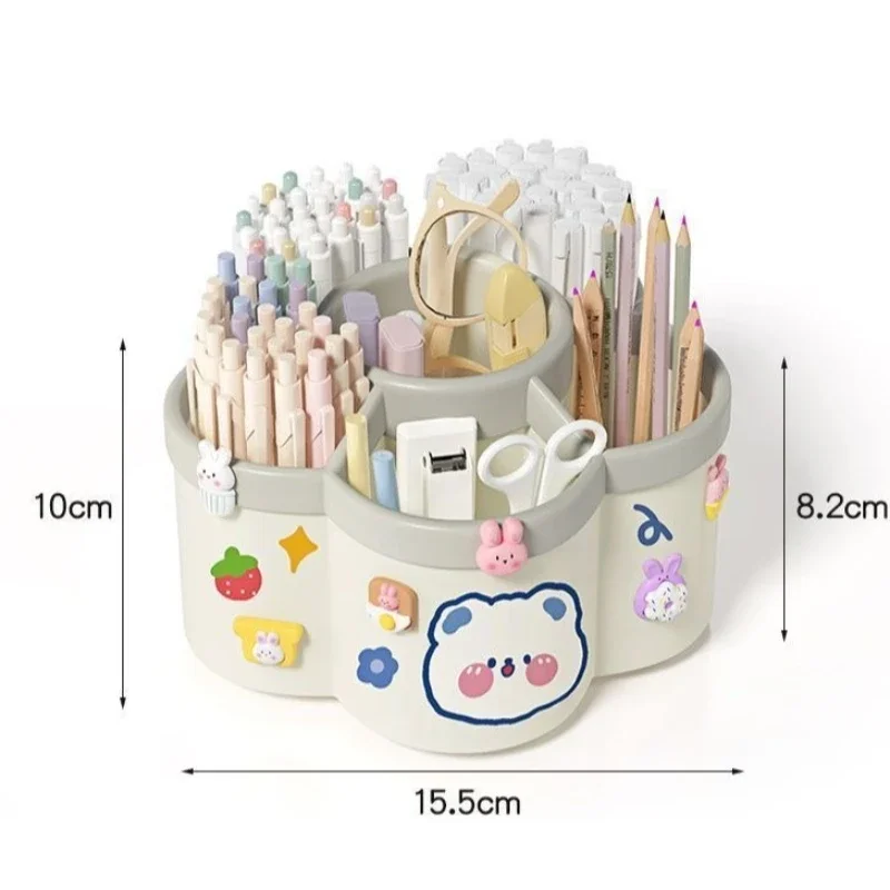 360° Rotating Pen Holder Multifunctional Desktop Organizer Back To School  for Stationery  Storage Box Multiple Office Supplies thumbnail 3