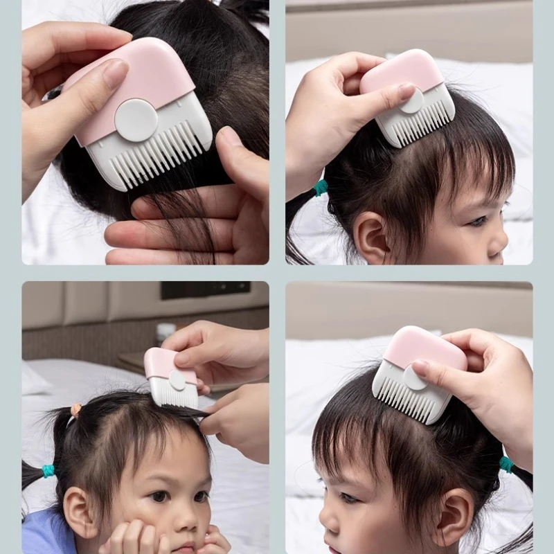2 in 1 Baby Hair Cutting and Hairdressing Comb Manual Hair Trimmer for Baby Adult Double Edge Hair Razor Comb Portable Combs thumbnail 4