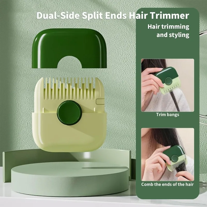 2 in 1 Baby Hair Cutting and Hairdressing Comb Manual Hair Trimmer for Baby Adult Double Edge Hair Razor Comb Portable Combs thumbnail 2