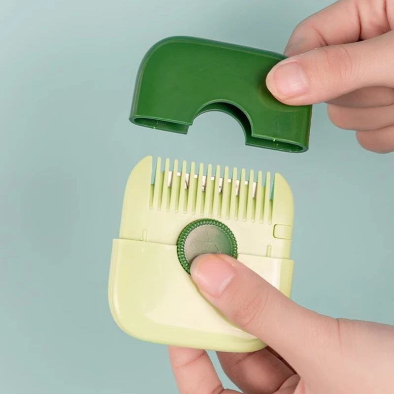 2 in 1 Baby Hair Cutting and Hairdressing Comb Manual Hair Trimmer for Baby Adult Double Edge Hair Razor Comb Portable Combs thumbnail 5
